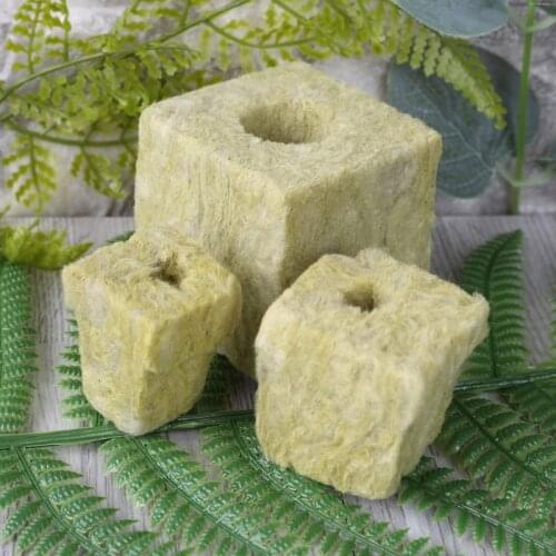 1Pcs Rock Wool Cubes Compress Base Ventilative Hydroponic Grow Rockwool Cubes Soilless Cultivation Garden Supplies
