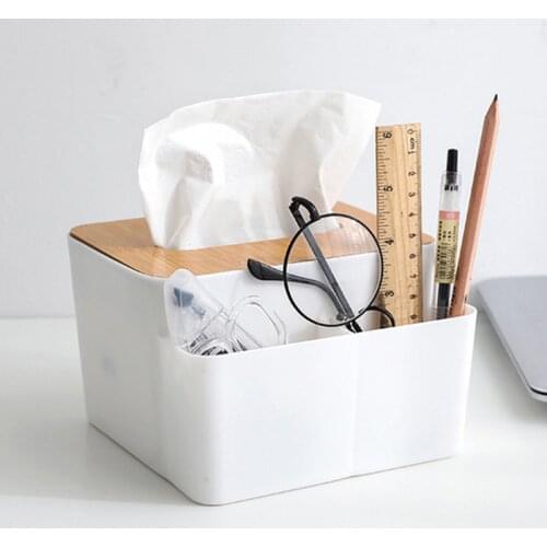 Multifunction storage box TV Air Conditioner Remote Control Organizer Cosmetic Storage Box Household Office Tissue Organizer