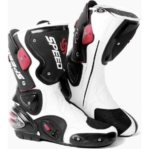 Motorcycle Boots Feet Protection High-Speed Pro-Biker SPEED Racing Boot Microfiber Mens Botas Moto Motorbike Race Boots