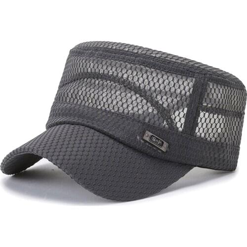 Mens Mesh Baseball Cap Breathable Summer Caps Dad Hat Outdoor Fishing Hats Bone Gorras Snapback Trucker Cap