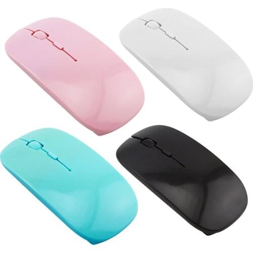 2.4G Wireless Cute Mouse Ergonomic Ultra-Thin Mause Portable Super Slim 1200 DPI USB Optical Office Computer Mice For PC Laptop