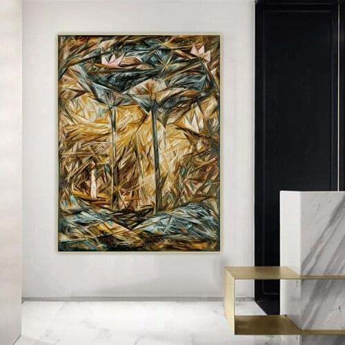 Natalia Goncharova Canvas Oil Painting"The Forest"Western Art Decor Poster Wall Aesthetic Backdrop Home Room Interior Decoration