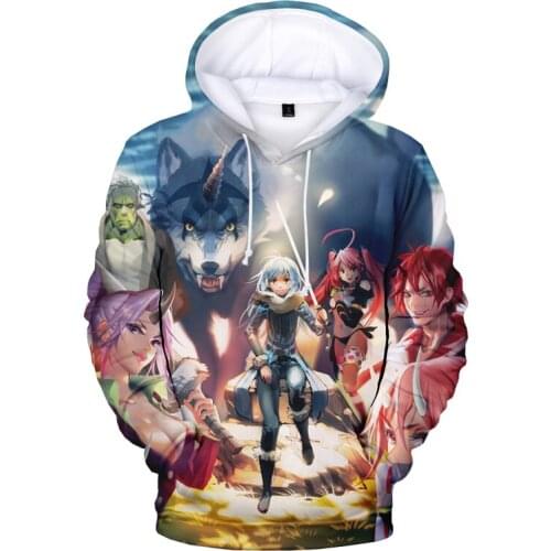 New Hot Sale Japanese Anime Rimuru Tempest That Time I Got Reincarnated As A Slime 3D Print Hoodies Women/Men Sweatshirt Clothes