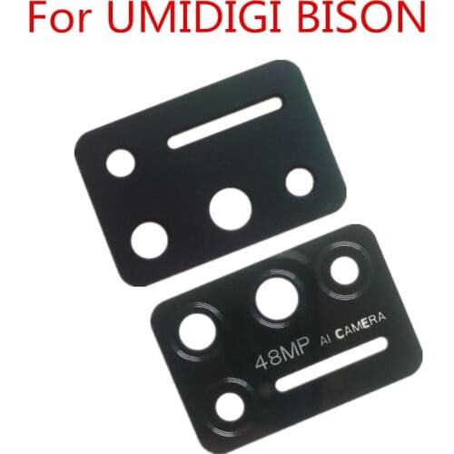 New Original For UMIDIGI BISON 6.3inch Phone Rear Back Camera Lens Glass Spare Part Screen Protective For UMIDIGI Bison