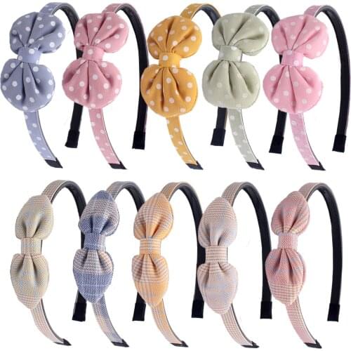 1 Pieces Girls Headbands with Teeth Cute Polka Dot Hariband JK Headband Hair Accessories for Girls Kids Children Teens