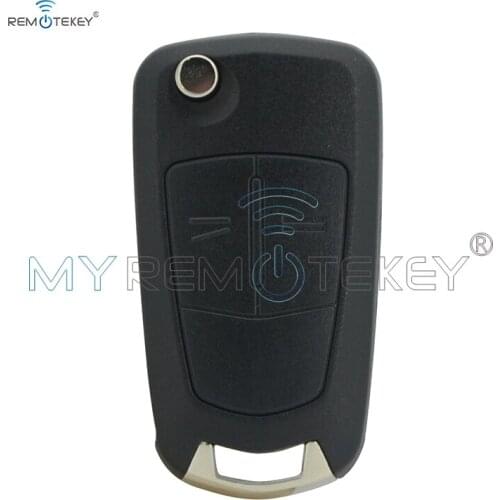 Remtekey 736 743-A folding key 433Mhz 2 button ID46 chip HU100 blade for Opel astra zafira 2004 2005 2006 2007 2008 2009