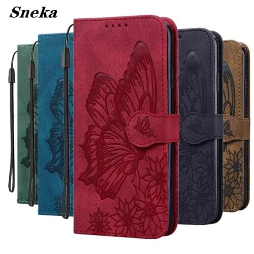 Retro Embossed Butterfly Case for Google Pixel 4A Coque Solid Color Flip Leather Wallet Card Slot Bracket Shockproof Phone Cover