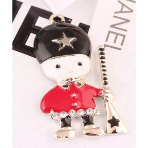 RONGQING 10pcs/lot Soldier bracelet pendant 2018 Charmes Pour La Fabrication De Bijoux Charms For Jewelry Making Metal Charm