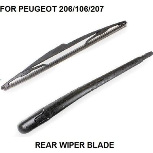 FOR PEUGEOT 207 HATCHBACK 350MM REAR WINDSCREEN WIPER ARM + BLADE KIT 2006