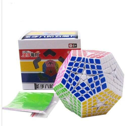 Sengso 6x6 Megaminxeds Magic Cube Strange-shape 6x6 Smooth Speed Cubo Magico Professional Adults Educational Games For kids Toy
