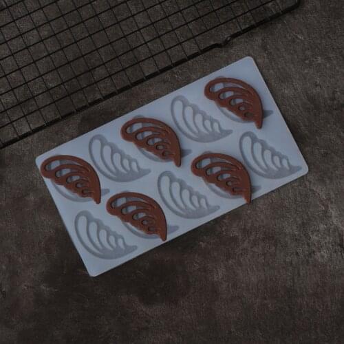Wings Shape Silicone Mold Cake Decorating Lovely Hollow Out Wing Chocolate Transfer Sheet Mould Baking Stencil Chablon