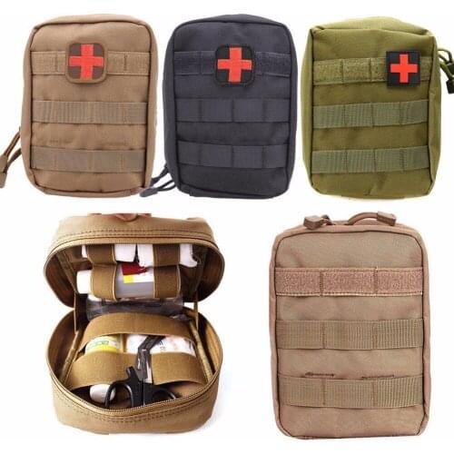 Outdoor First Aid Kit Bag Tactical Medical Molle Bag Multifunctional Waist Case Emergency Survival Kits Camping Utility Pouch