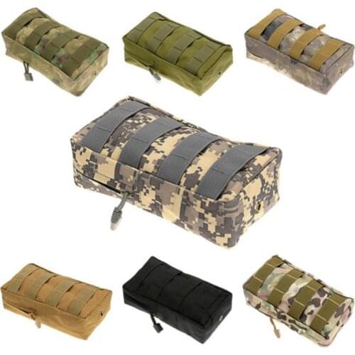 Tactical Utility Molle Pouch EDC Gadget Bag Webbing 600D Nylon Compact Water-resistant Multi-purpose Gear Hanging Accessory Bag