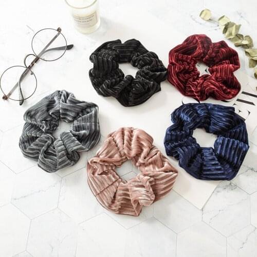 Girls pure color hair adorn New cross hair lady Fashion Rope headdress Flower Rubber Bands Small Adorn Article--A bag of five