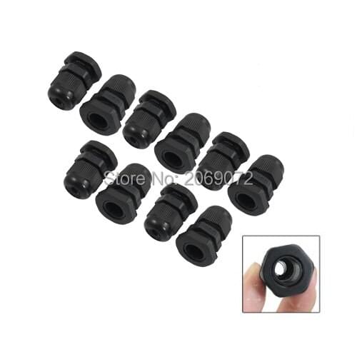 10pcs Metric Thread Nylon Electric Cable Waterproof Cable Gland M18*1.5