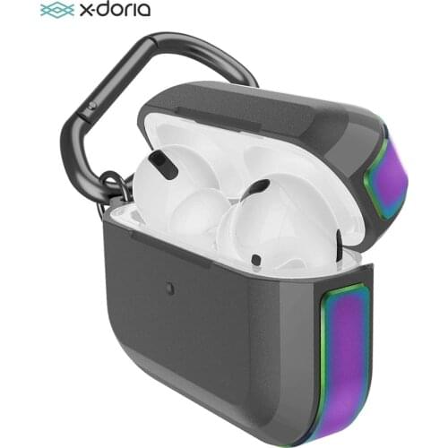 X-Doria Defense Trek Case For AirPods Pro Real Machined Aluminum Polycarbonate Protective Case Cover For Apple AirPods Pro Cover