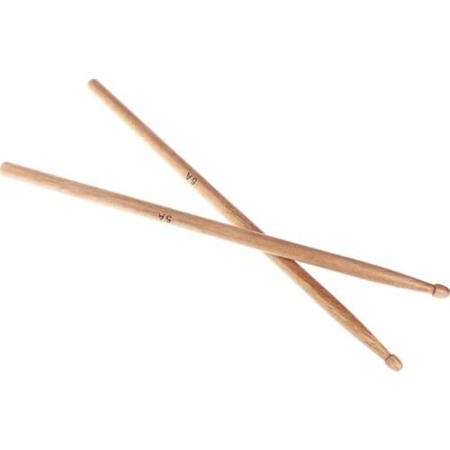 1Pair 5A Oak Wood Durable Drumstick Kid Jazz Drum Sticks Electronic Drums Stick