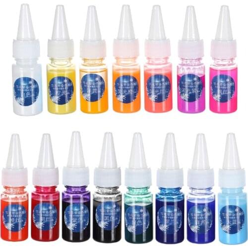 10ml Snow Flour Dyeing Fine Rendering Diffusion DIY Crystal Epoxy Mold Art Dye Pigment B85D