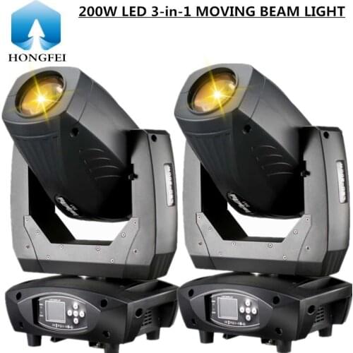 2pcs/ 200W led 3-in-1 moving head light DMX-512 led beam light /led pattern light, bar, wedding equipment