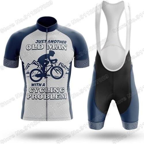 2021 Another Old Man - Mens Cycling Jersey Set Summer Cycling Clothing Road Bike Shirts Suit Bicycle Bib Shorts MTB Wear Ropa