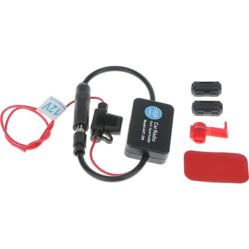 33cm DC 10V-15V Universal Car FM AM Radio Aerial Antenna Signal Booster