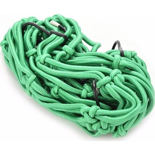 4 Color 30x30cm Bike Motorcycle Bungee Tank Helmet Web Cords Mesh Cargo Net Hook