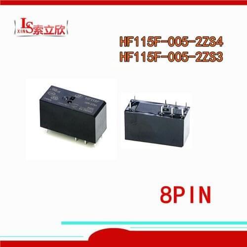 5PCS relay JQX-HF115F-005-2ZS4 HF115F 012-2ZS4 HF115F-024-2ZS4 HF115F-048-2ZS4 HF115F 024 2ZS4 8PIN 2 set of conversion
