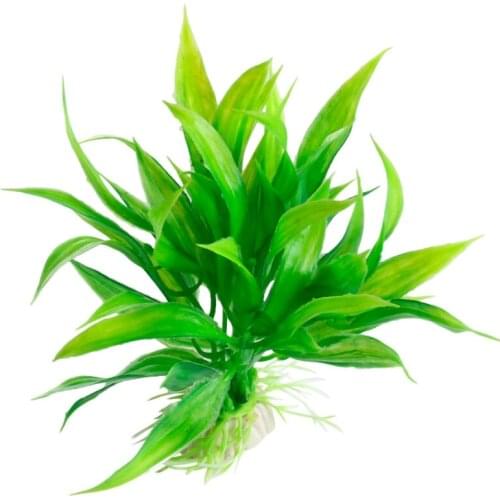 Fish Tank Aquarium Decor Green Artificial Plastic Water Grass Plant Ornament GXMA