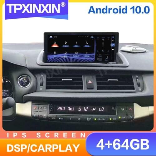 Android 11.0 IPS Touch Screen Car Radio For Lexus CT200 CT200H CT 2012 - 2018 Multimedia Auto Player Navigation Stereo GPS 2din