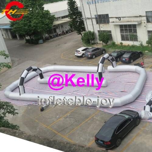 Free door shipping 20x10x2.5mH big inflatable air track, durable inflatable race track for sale, inflatable zorb ball track