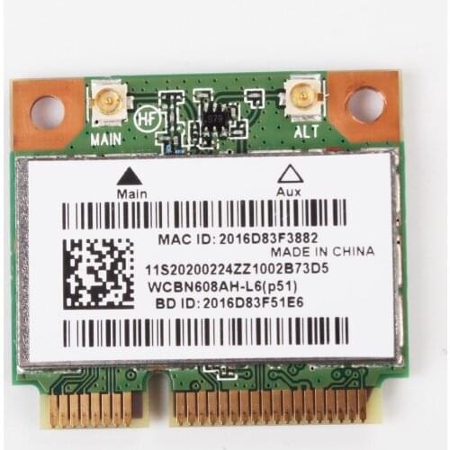 Wireless Adapter Card for Atheros AR5B225 AR9485 half Mini PCI-E WIFI bluetooth 4.0 for Lenovo G400 G400S G500 G405 M490