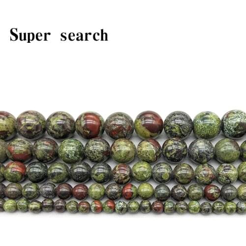 Wholesale High Quality Dragons Blood Natural Stone Beads Loose Round Spacer Bead For Jewelry Making 4/6/8mm 15'' DIY Bracelet