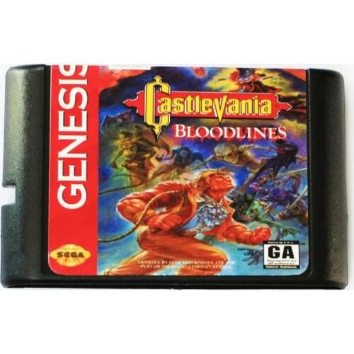 Castlevania Bloodlines 16 bit MD Game Card For Sega Mega Drive For SEGA Genesis