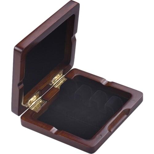 Wooden Bassoon Reed Case Maroon Hand Carved Bassoon Reed Box for 3pcs Reeds
