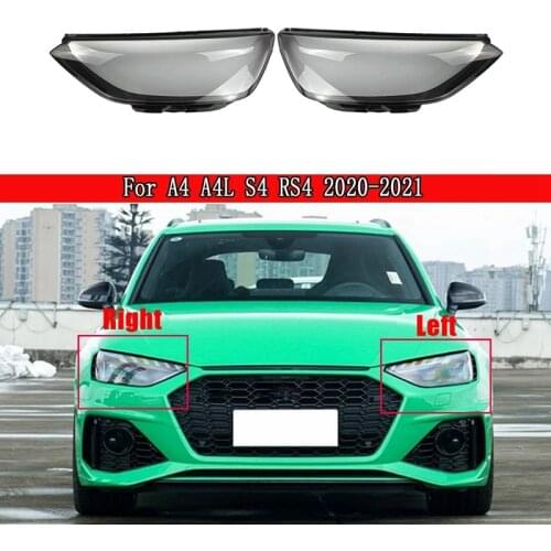 For- A4 A4L S4 RS4 2020 2021 Headlight Shell Lamp Shade Transparent Lens Cover Headlight Cover