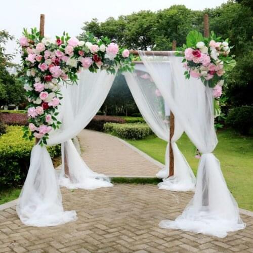 10*1.5M Solid Color Terylene Fabric Wedding Decor Arch Draping Arbor Drapes for Wedding Supplies Ceremony Party Curtains
