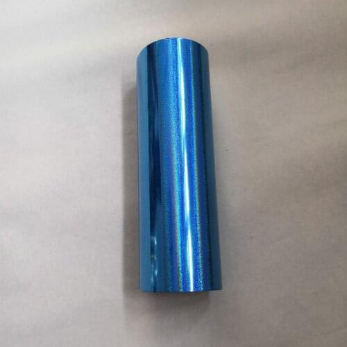 Light blue color quicksand pattern holographic foil hot press on paper or plastic 21cm x120m heat stamping film