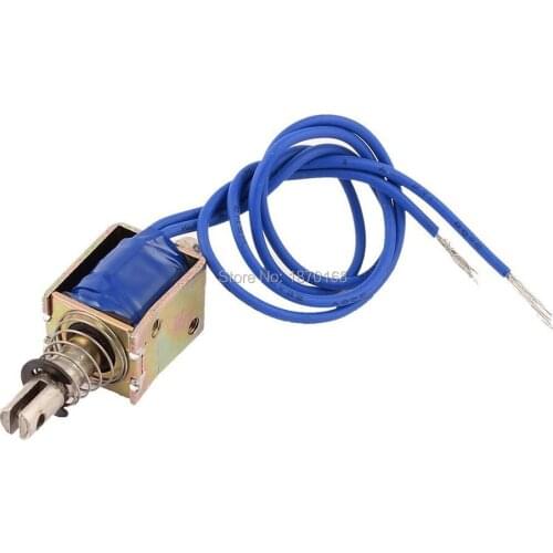 Jf-0520b 6V DC jenis tarik 10mm Stroke 0.04 kg kekuatan bingkai basah-katup Solenoid elektromagnet