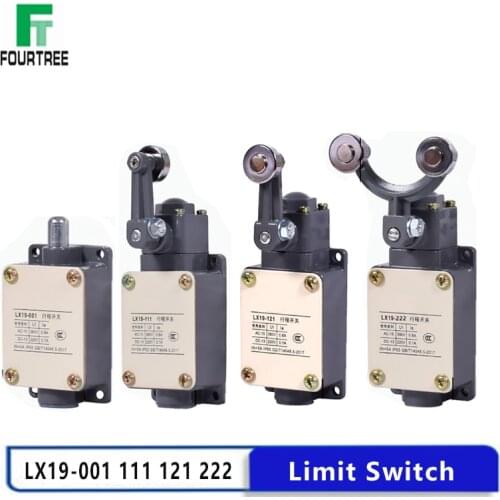 1PCS Limit Switch LX19-001 111 121 222 Self-reseting 1NO 1NC 5A Silver Contacts Travel Switch Micro-motion Limiter High Quality