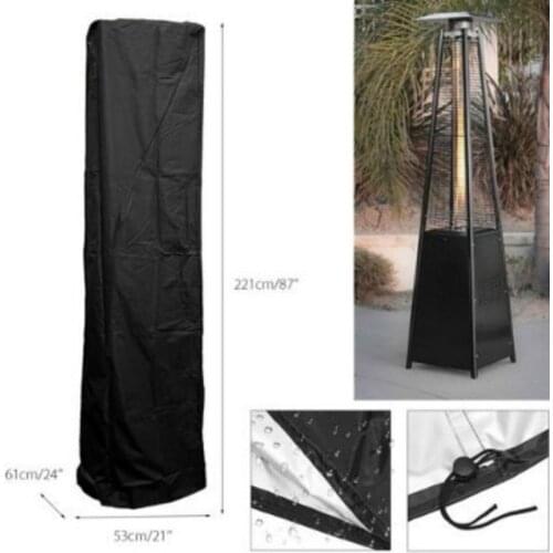 Outdoor Fire Pit Cover Waterproof Dust-proof Patio Heater Cover Protection For Garden Backyard Stove Furniture Cov