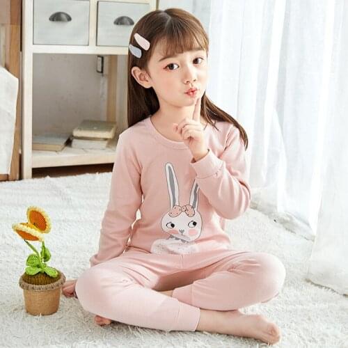 New Autumn Baby Girl Clothes Pajamas Sets Boys Pyjamas Kids Homewear Cotton Nightwear Childrens Pijamas Suit Long-sleeves Pants