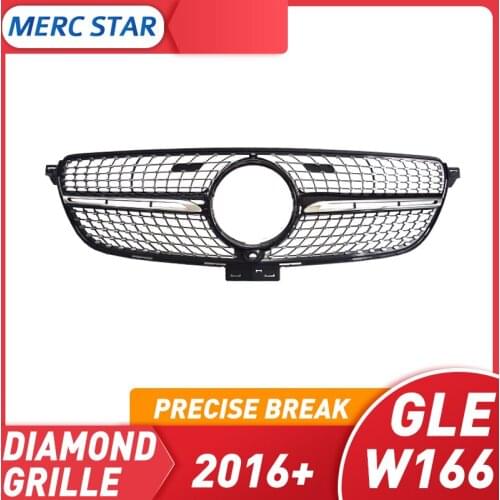 Plastic Grille for GLE CLASS W166 W292, Diamond Grille C292 for GLE300 GLE320 GLE350, diamond grille without emblem 2016