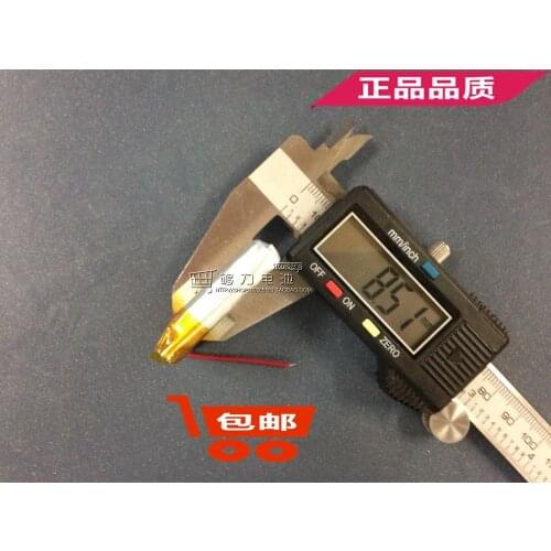 3.7V polymer lithium battery, 803035 800MAH MP3, audio camera, carrier recorder, post Rechargeable Li-ion Cell