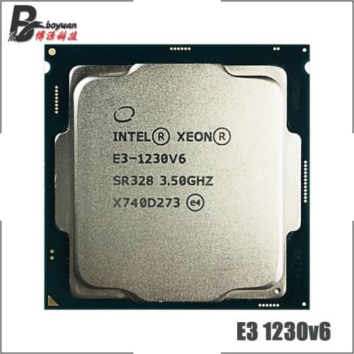 Intel Xeon E3-1230 v6 E3 1230v6 E3 1230 v6 3.5 GHz Quad-Core Eight-Thread CPU Processor 72W LGA 1151