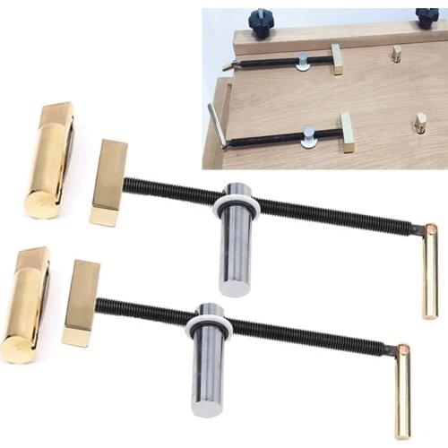 Woodworking Desktop Clip Adjustable Brass Fast Fixed Clip Clamp Fixture Tool kit For 19MM HoleWoodworking Benches Carpenter Tool
