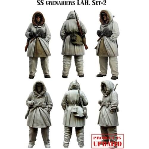 Scale Models 1/35 German Grenadier Winter Figure Resin Model Kit Free Shipping