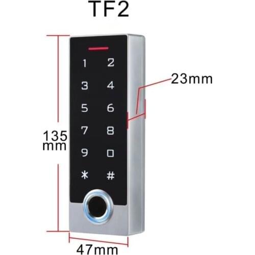 Waterproof Touch Metal 125khz RFID Fingerprint Access Control Electronic Door Lock Electric Gate Opener W/ Backlight 10000 user
