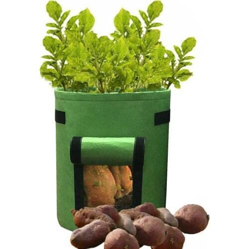 Potato Grow Bag PE Vegetable Onion Plant Bag with Handle Thickened Garden Carrot Taro Peanut Growing Bag