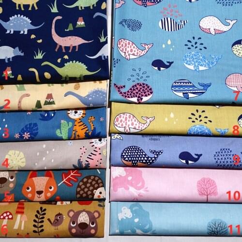 High Quality Cartoon Series Cotton Twill Fabric DIY Sewing Quilted Baby Clothing Patchwork Textile 100 %Cotton Fabric