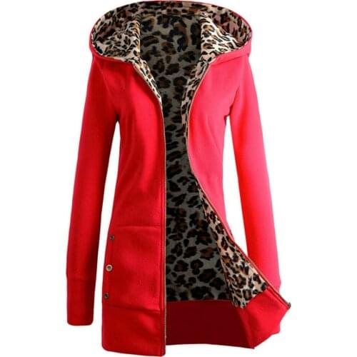 Women Long Sleeve Hoodies Plus Size Casual Outwear Coat Winter Jumper Warm Plush Tops Slim Fit Zipper Hooded Ladies Thicke Coat